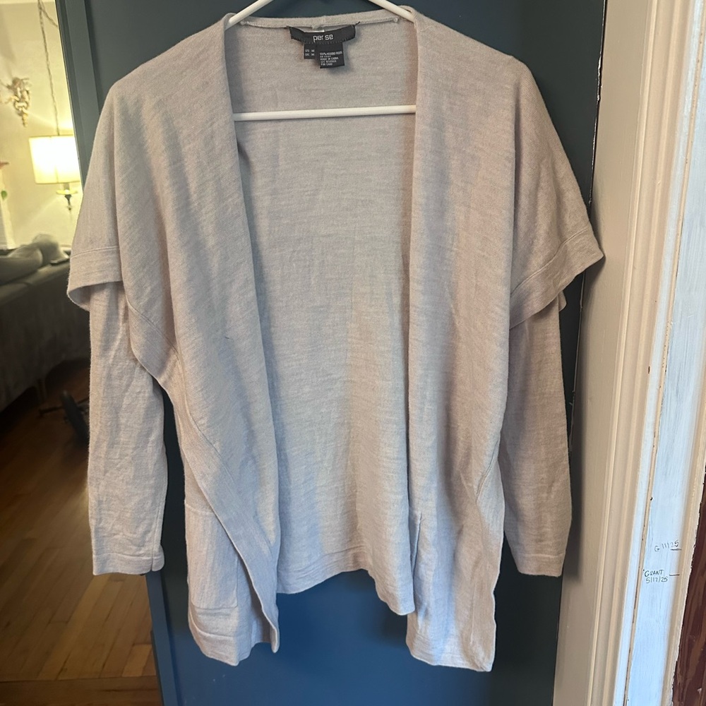 Per Se 100% wool cardigan